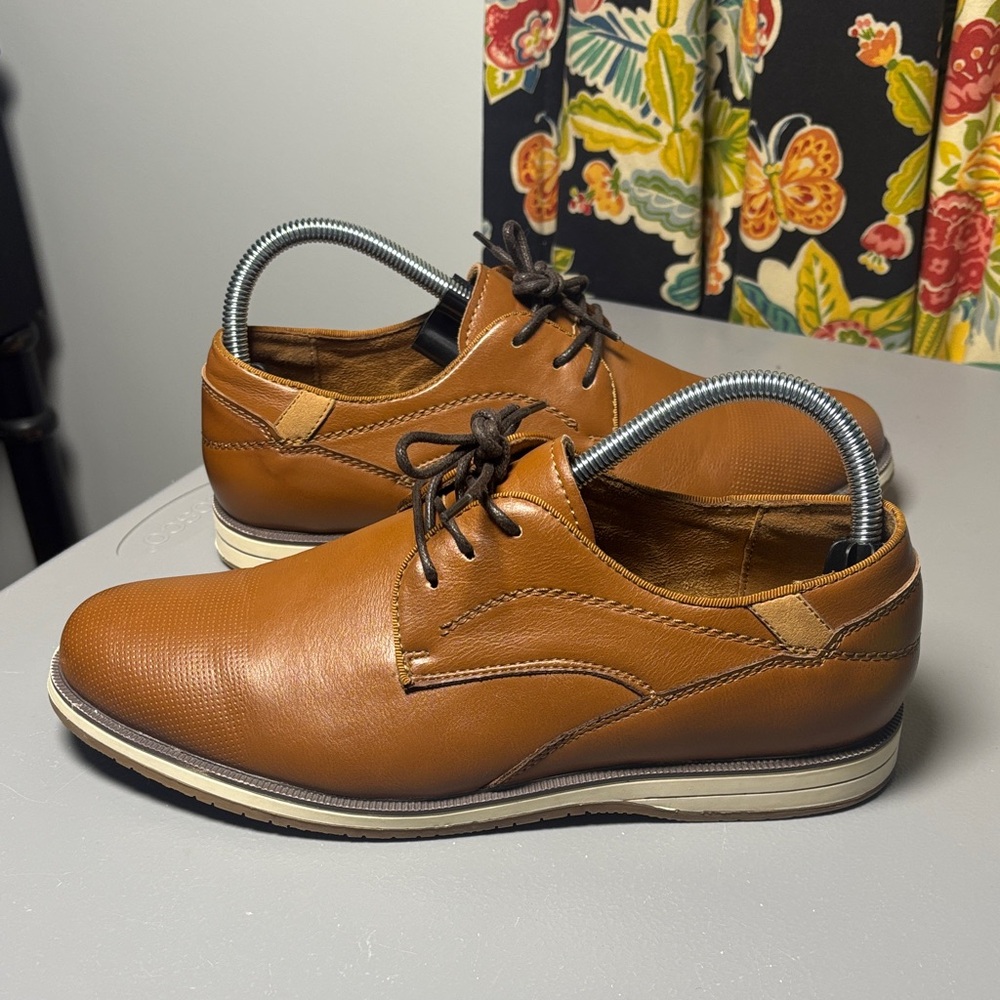 🛍️SALE🛍️ Restoration Boys Edward Brown Leather Dress Shoes Edward 6 M